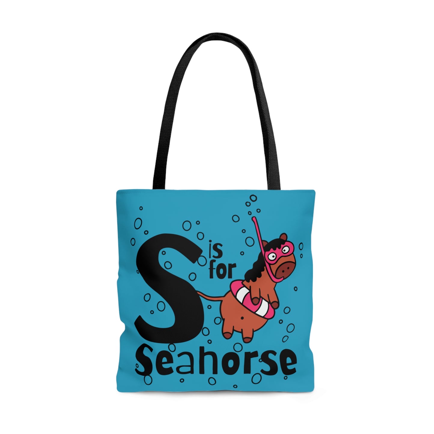 "S is for Seahorse" Tote Bag