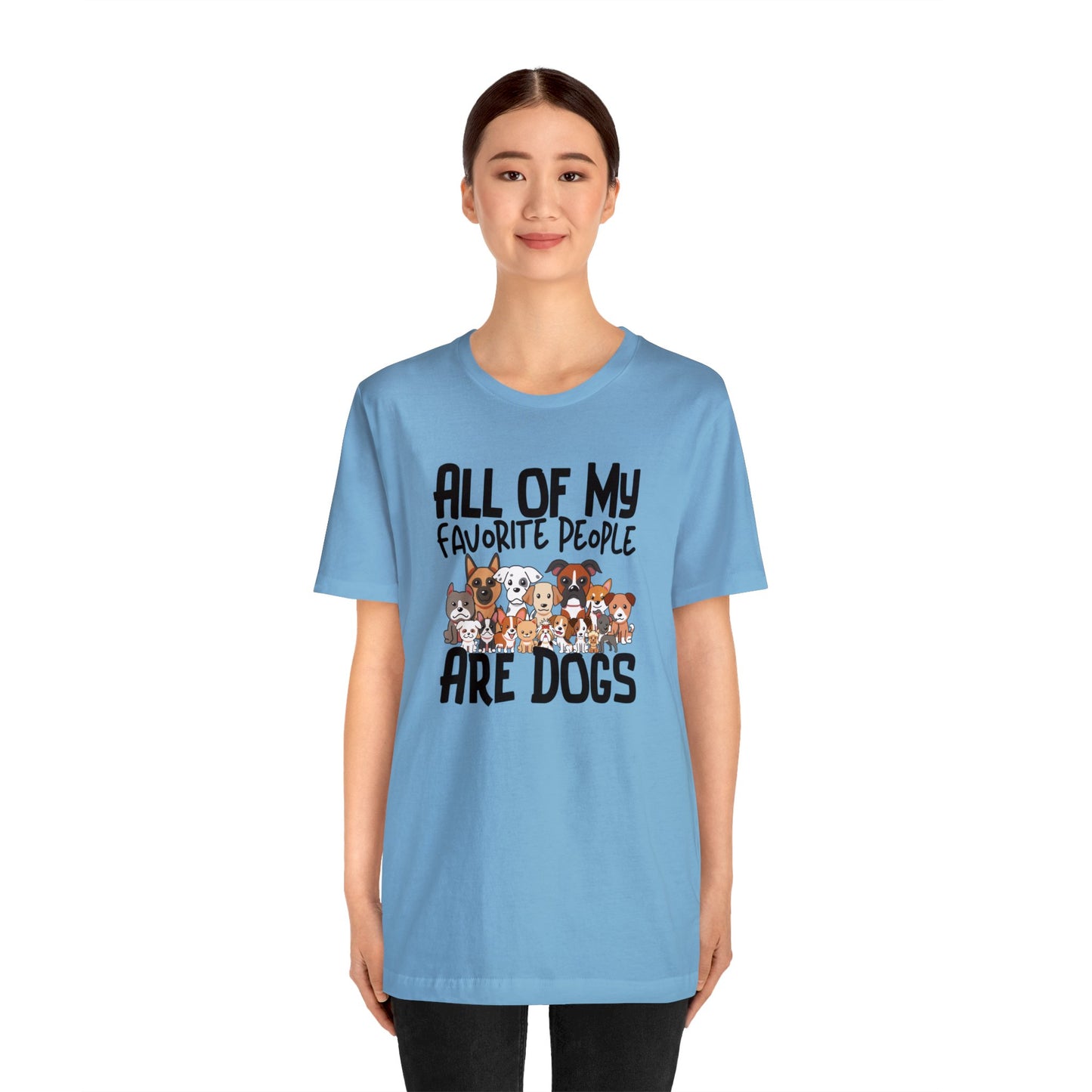 "My favorite People Are Dogs" Unisex Short Sleeve Tee