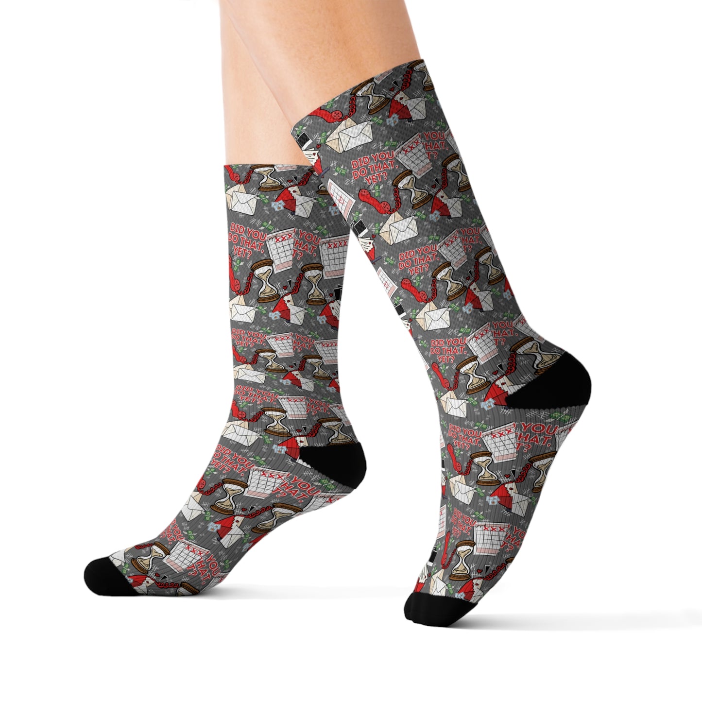 "Did You Do That Yet?" Prison Wife Sublimation Socks