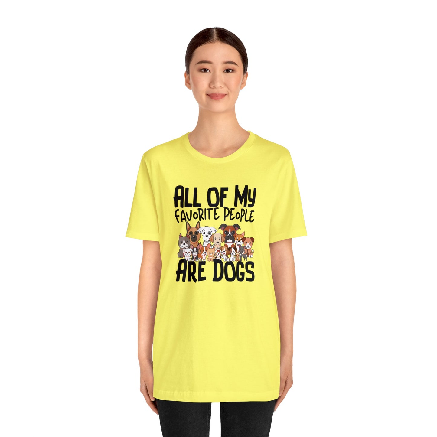 "My favorite People Are Dogs" Unisex Short Sleeve Tee