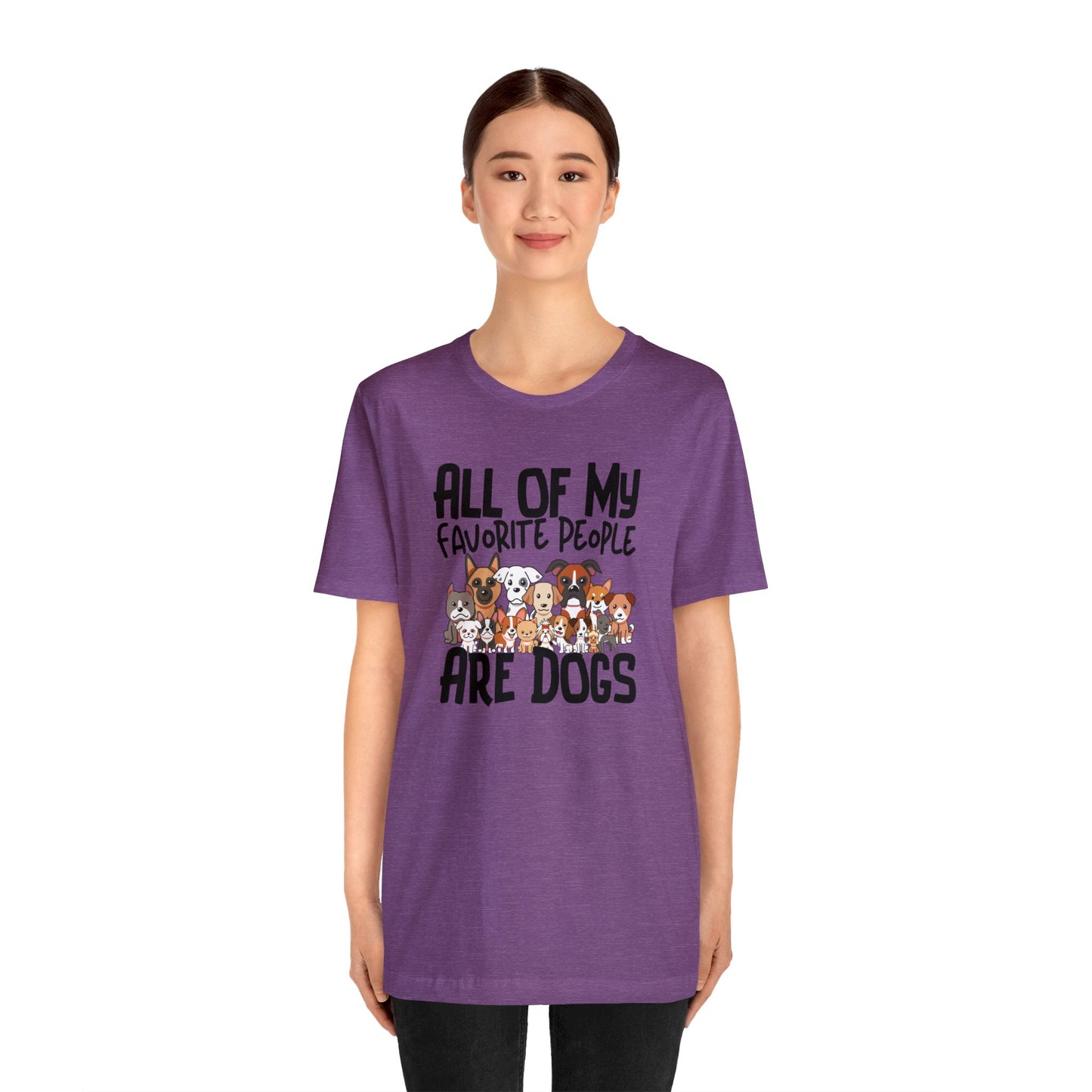 "My favorite People Are Dogs" Unisex Short Sleeve Tee