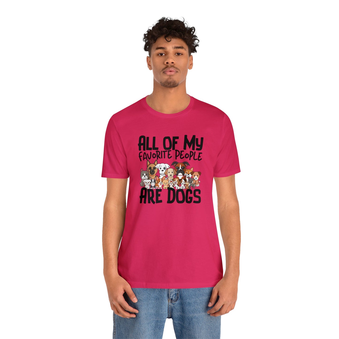 "My favorite People Are Dogs" Unisex Short Sleeve Tee