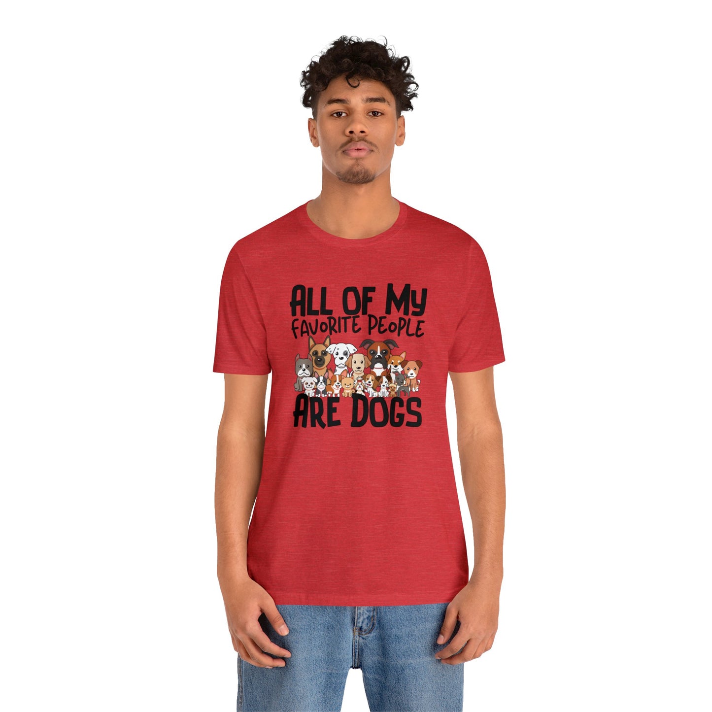 "My favorite People Are Dogs" Unisex Short Sleeve Tee