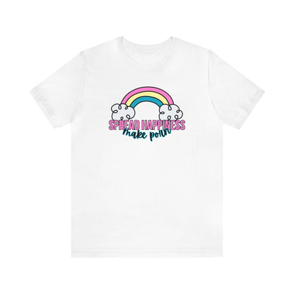 "Spread Happiness Make Porn" Unisex Short Sleeve Tee