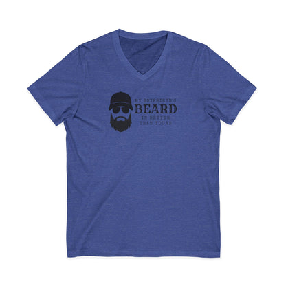 My Boyfriend's Beard V-Neck T-Shirt