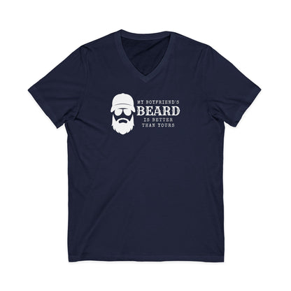 My Boyfriend's Beard V-Neck T-Shirt