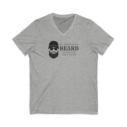 My Boyfriend's Beard V-Neck T-Shirt