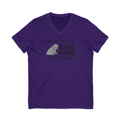 Bad Word V-Neck T-Shirt
