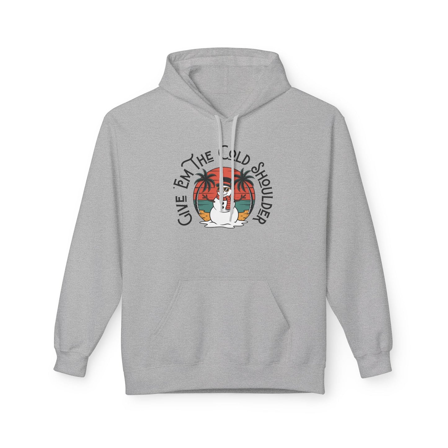 Cold Shoulder Fleece Hoodie