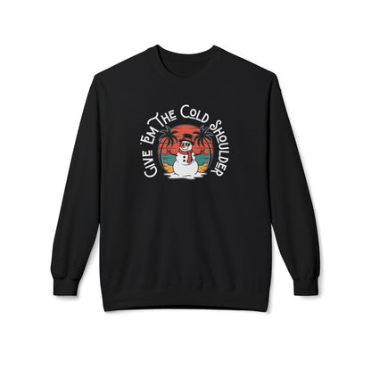 Cold Shoulder Crewneck Sweatshirt
