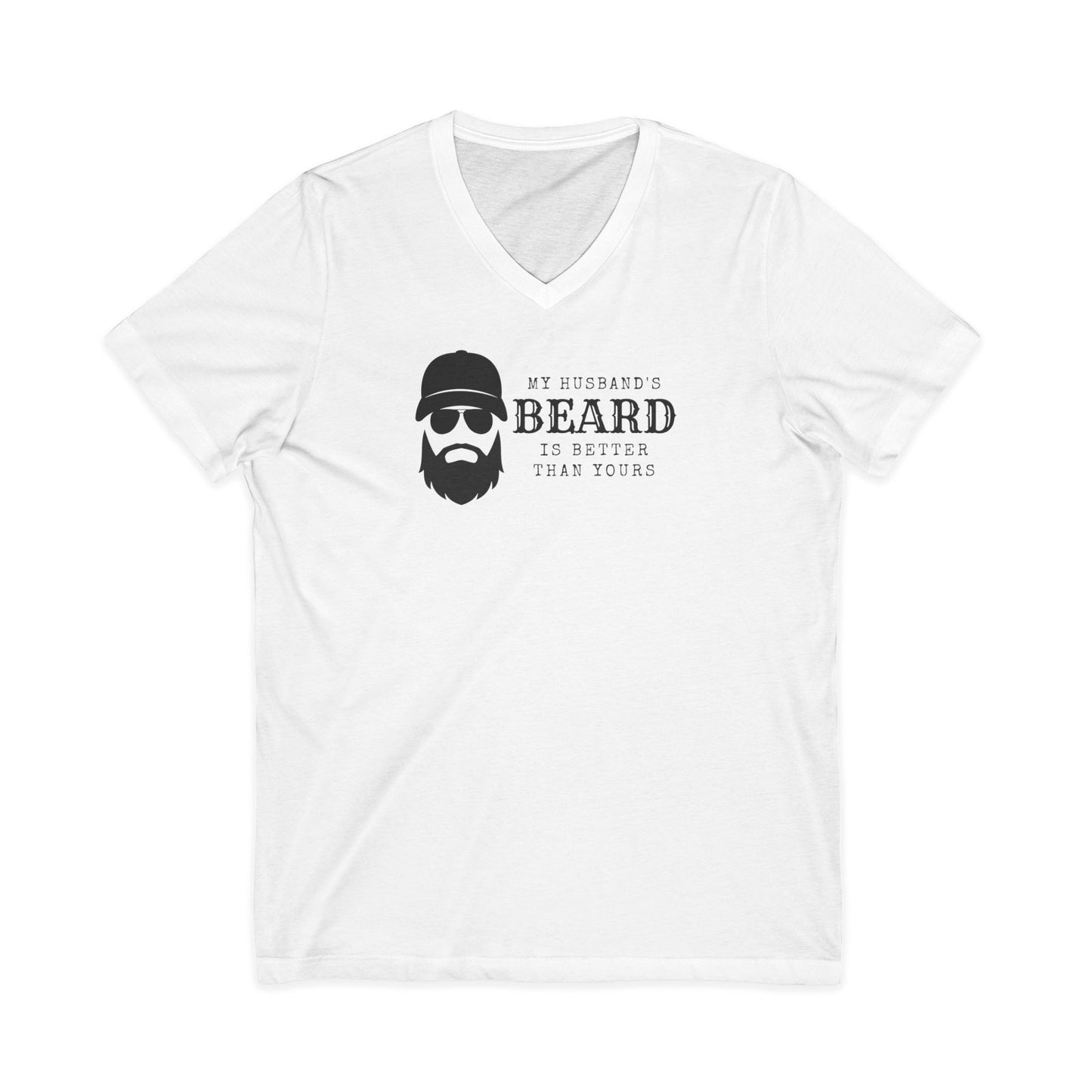 My Husband's Beard V-Neck T-Shirt