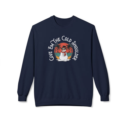 Cold Shoulder Crewneck Sweatshirt