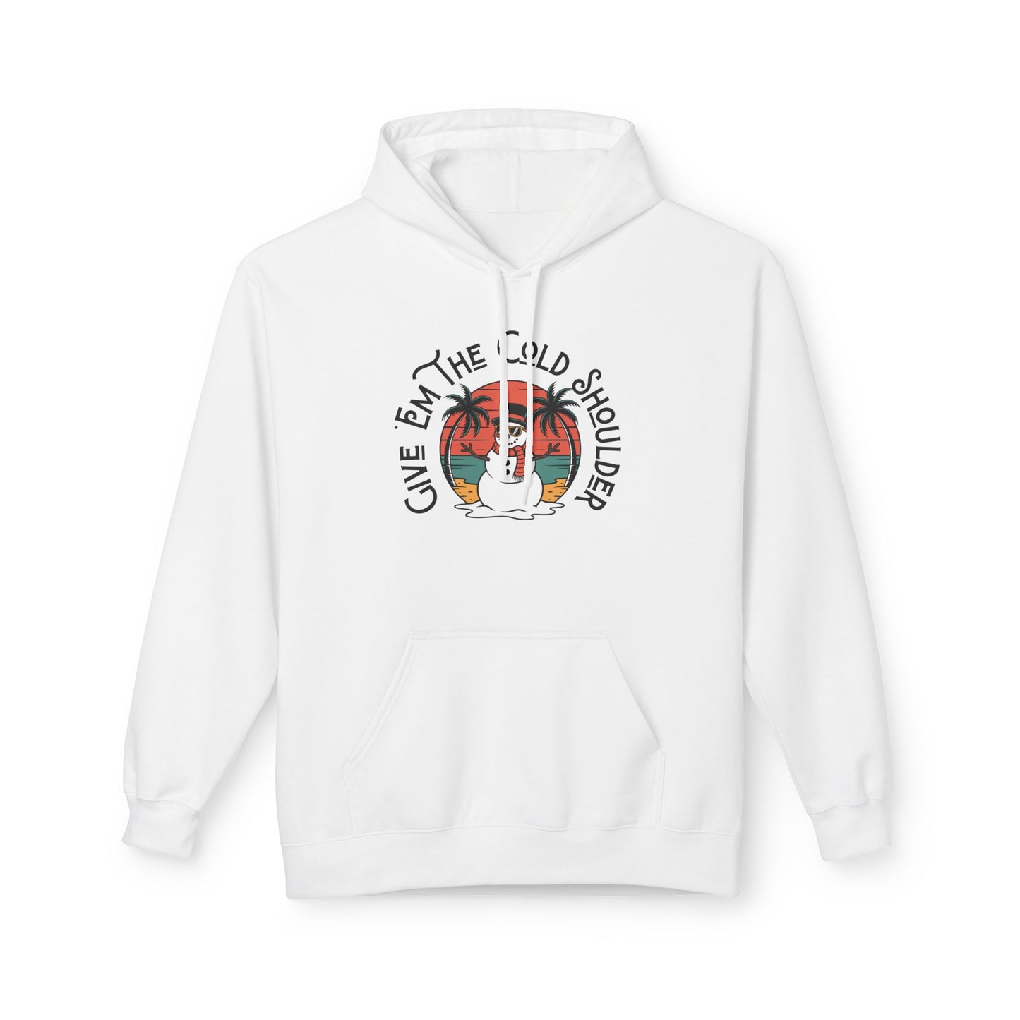 Cold Shoulder Fleece Hoodie