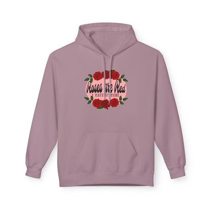 Roses are Red, I Hate it Here Fleece Hoodie