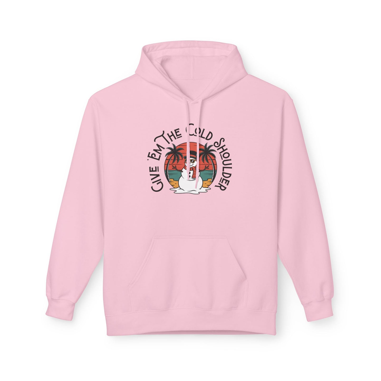 Cold Shoulder Fleece Hoodie