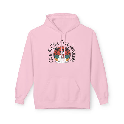 Cold Shoulder Fleece Hoodie