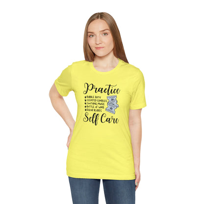 "Practice Self Care" Unisex Short Sleeve Tee