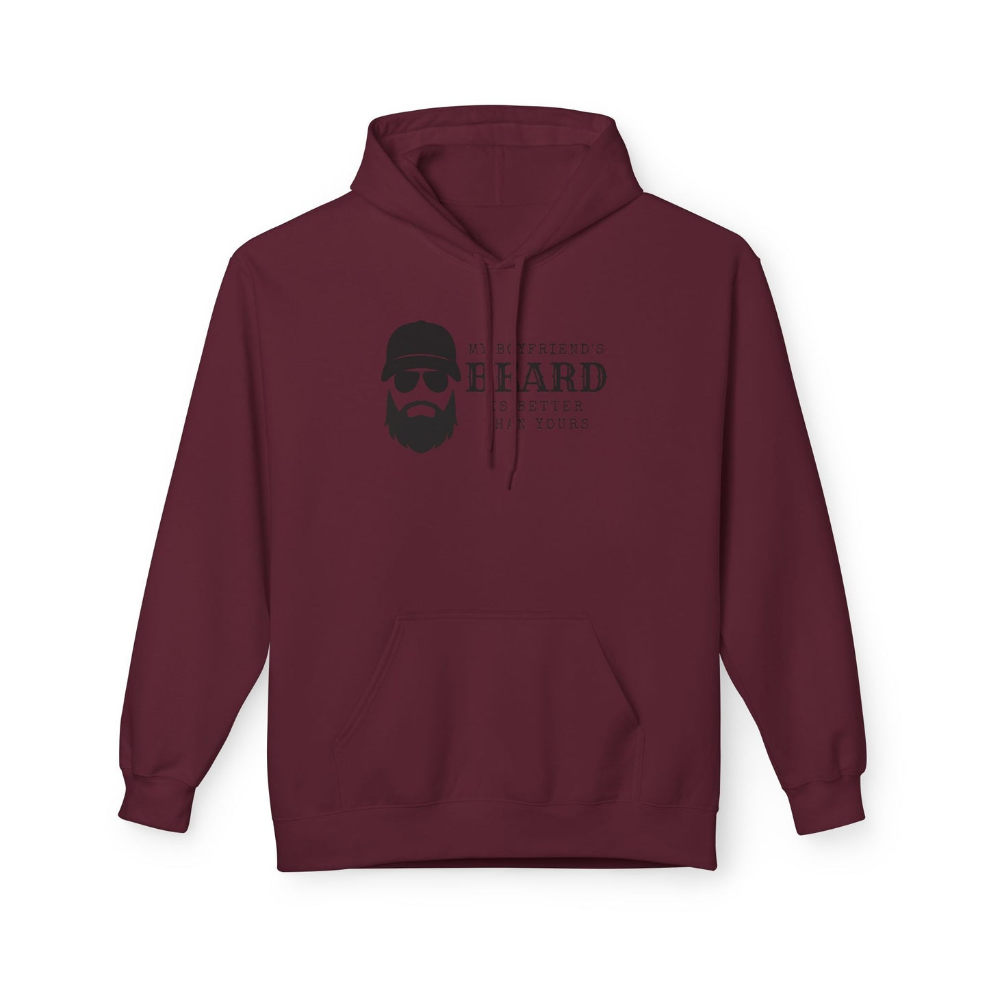 My Boyfriend's Beard Fleece Hoodie