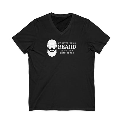 My Boyfriend's Beard V-Neck T-Shirt