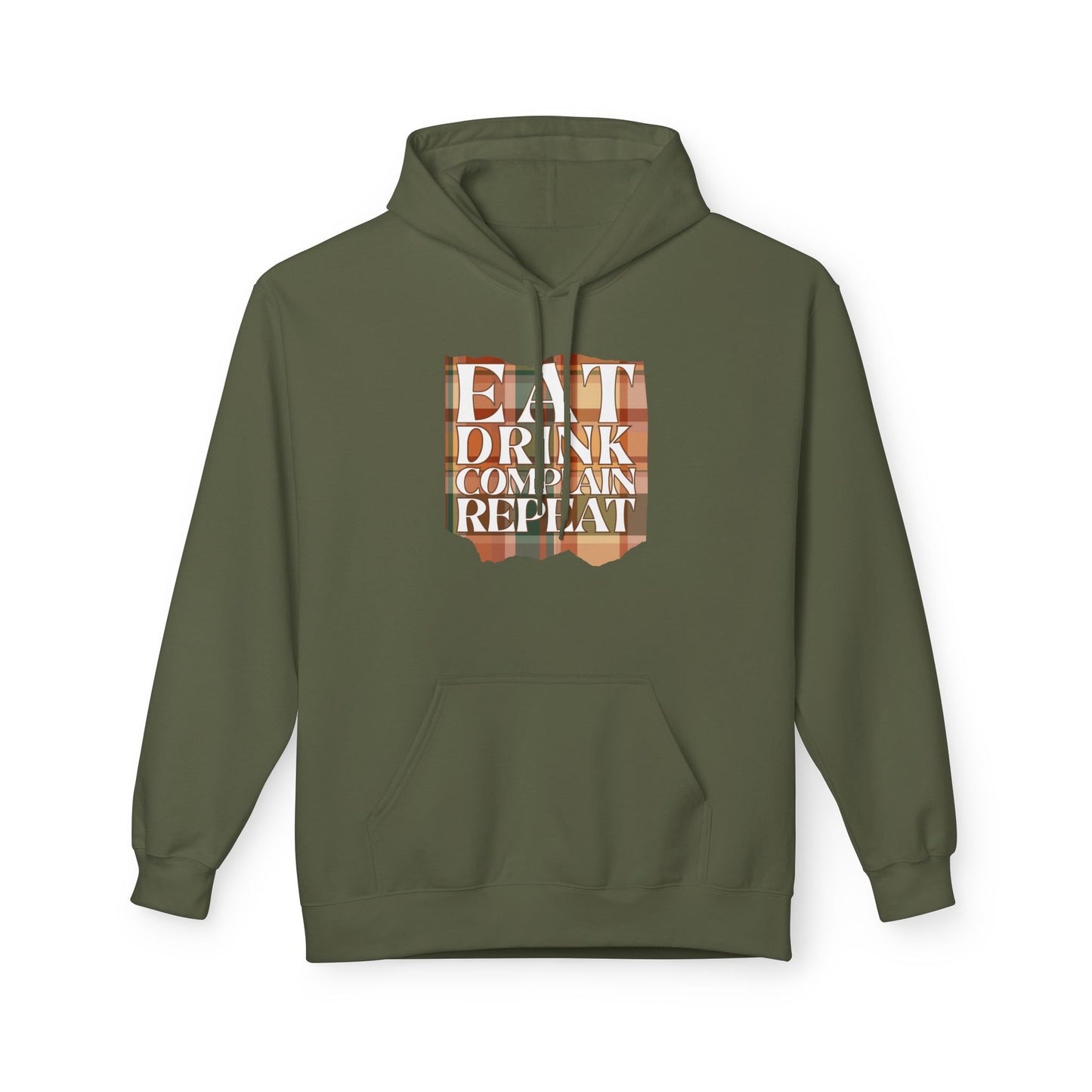 Eat Drink Complain Repeat Fleece Hoodie