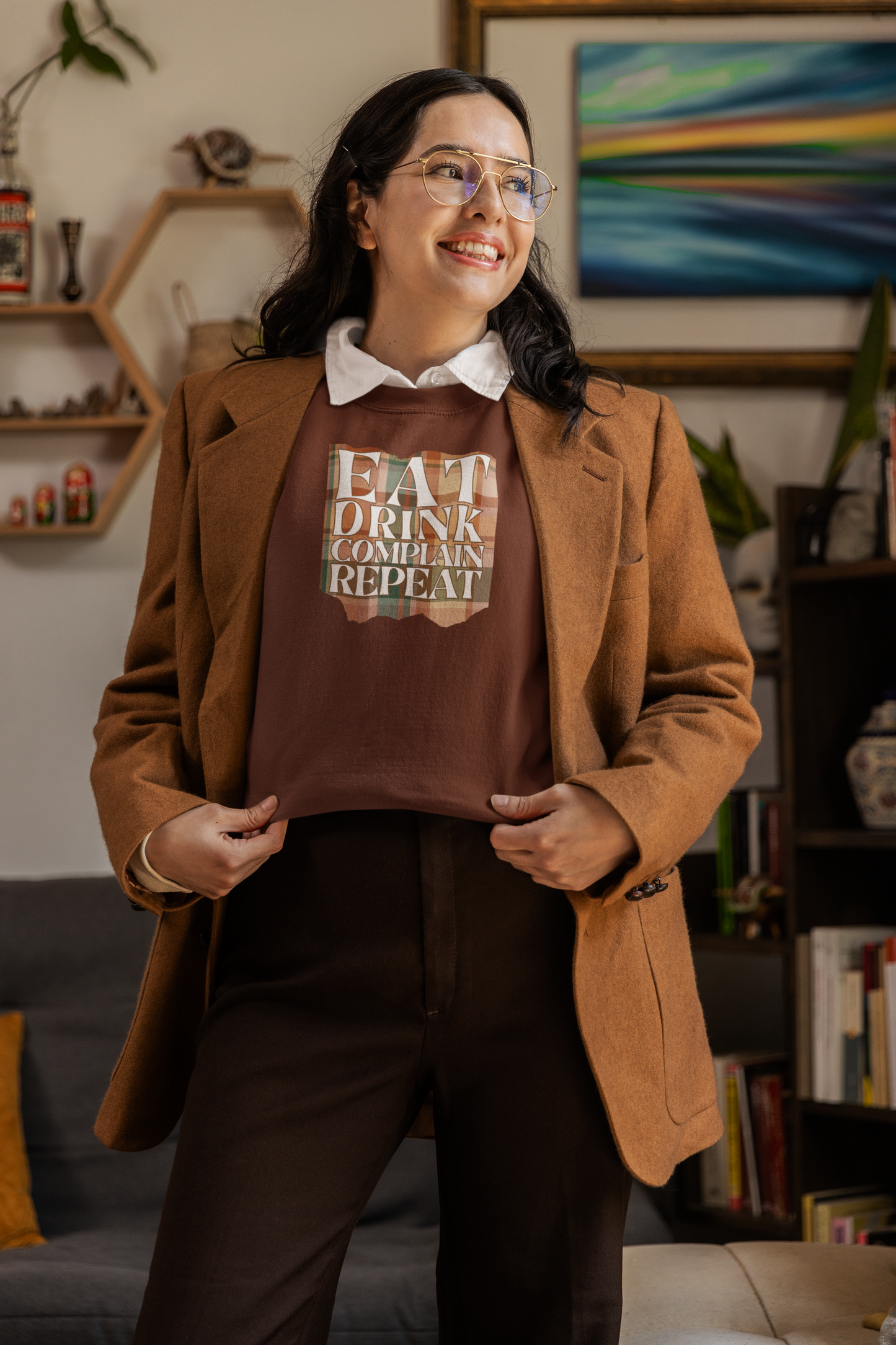 Eat Drink Complain Repeat Crewneck Sweatshirt