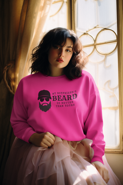 My Boyfriend's Beard Crewneck Sweatshirt