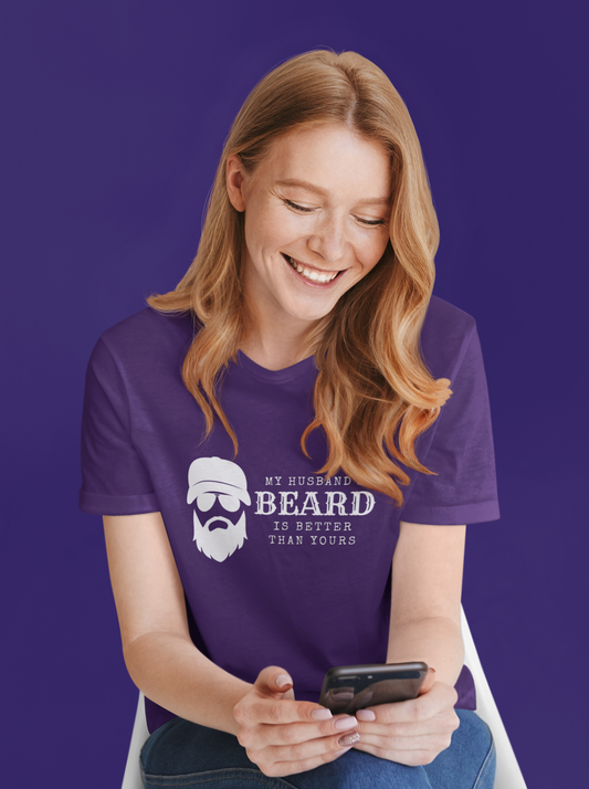 My Husband's Beard V-Neck T-Shirt