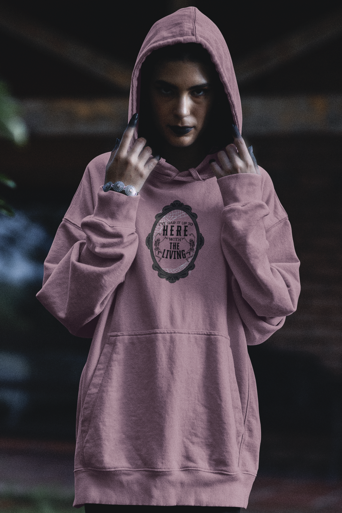 I've Had it Up to Here with The Living Hoodie