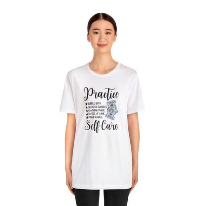 "Practice Self Care" Unisex Short Sleeve Tee