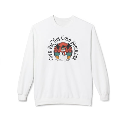 Cold Shoulder Crewneck Sweatshirt