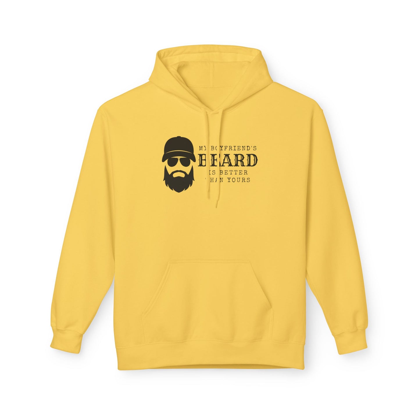 My Boyfriend's Beard Fleece Hoodie