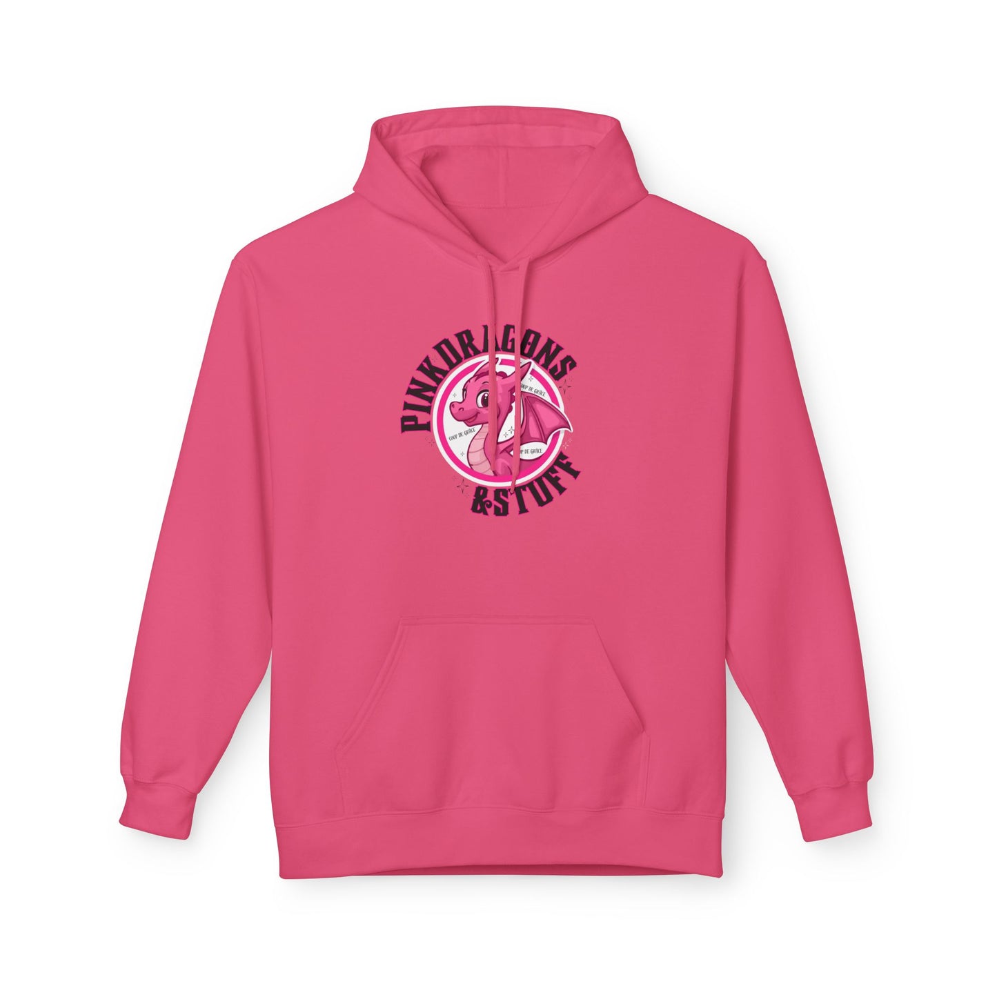 Pink Dragons & Stuff Fleece Hoodie