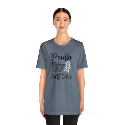 "Practice Self Care" Unisex Short Sleeve Tee