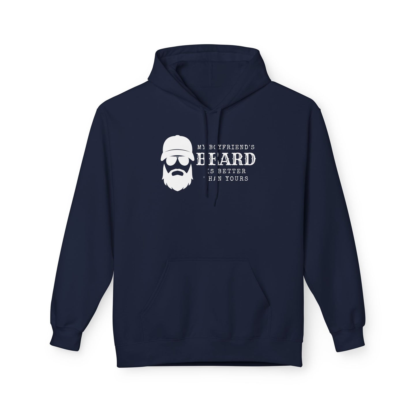 My Boyfriend's Beard Fleece Hoodie