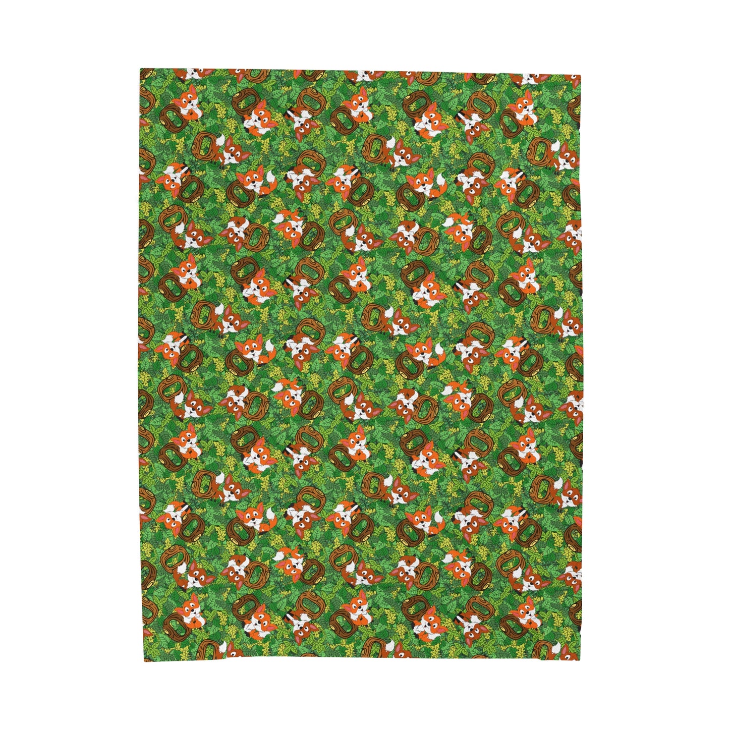 "Zero Fox" Velveteen Plush Blanket