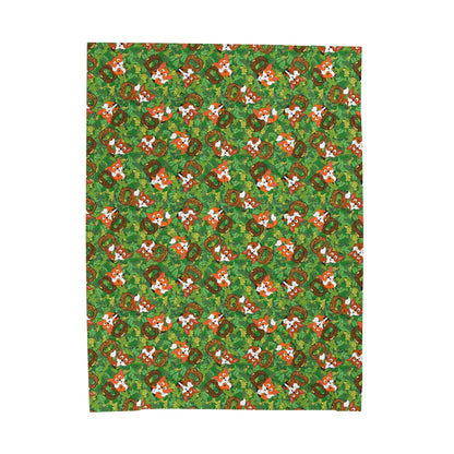 "Zero Fox" Velveteen Plush Blanket