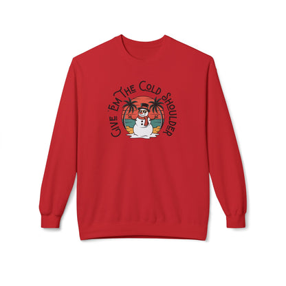 Cold Shoulder Crewneck Sweatshirt