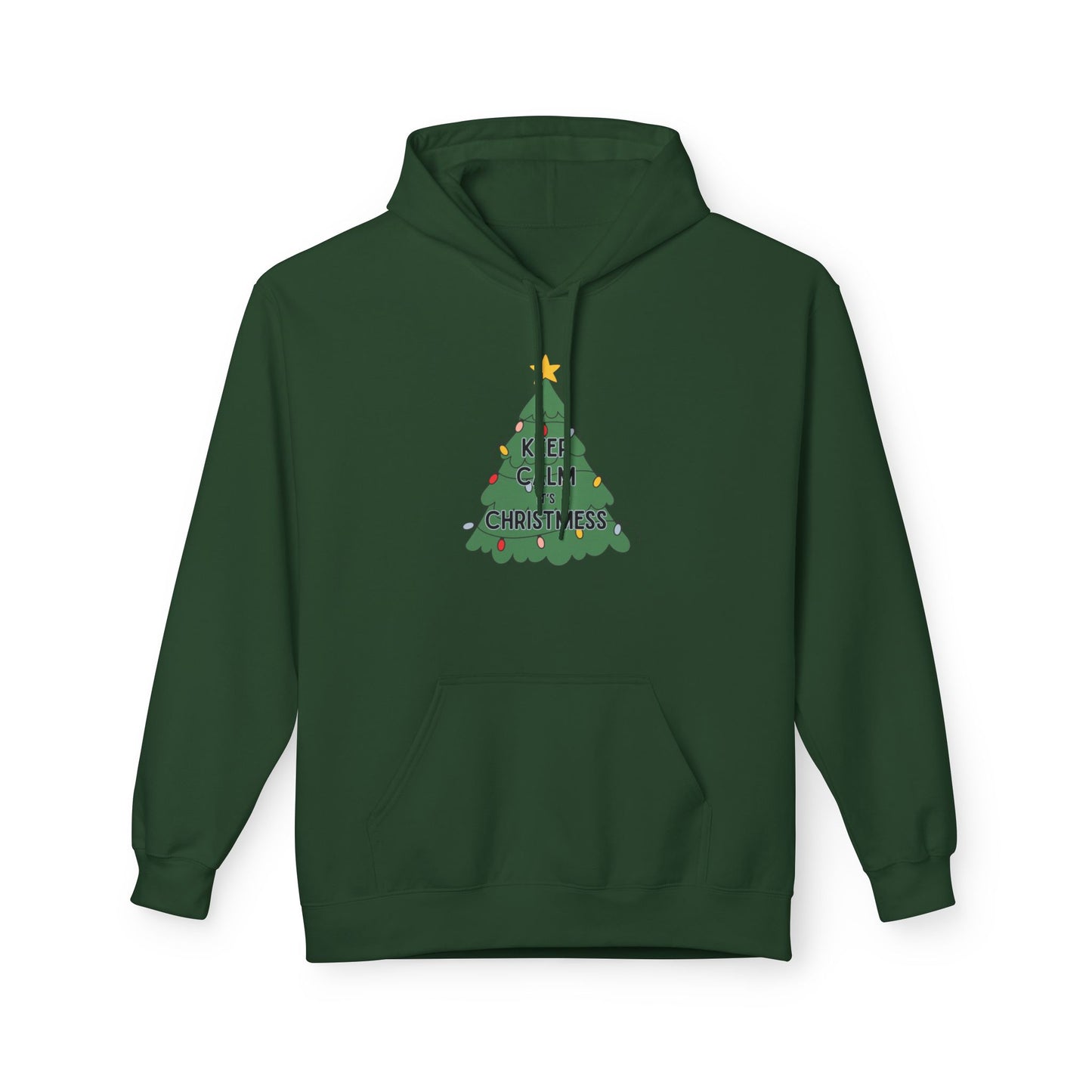 Keep Calm It's Christmess Fleece Hoodie