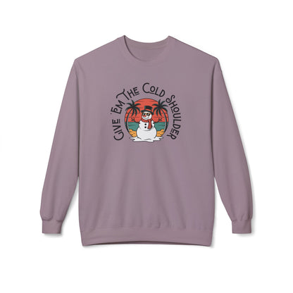 Cold Shoulder Crewneck Sweatshirt