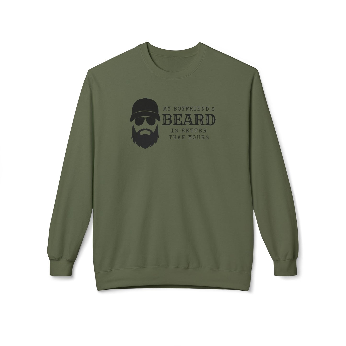 My Boyfriend's Beard Crewneck Sweatshirt