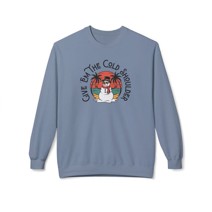 Cold Shoulder Crewneck Sweatshirt