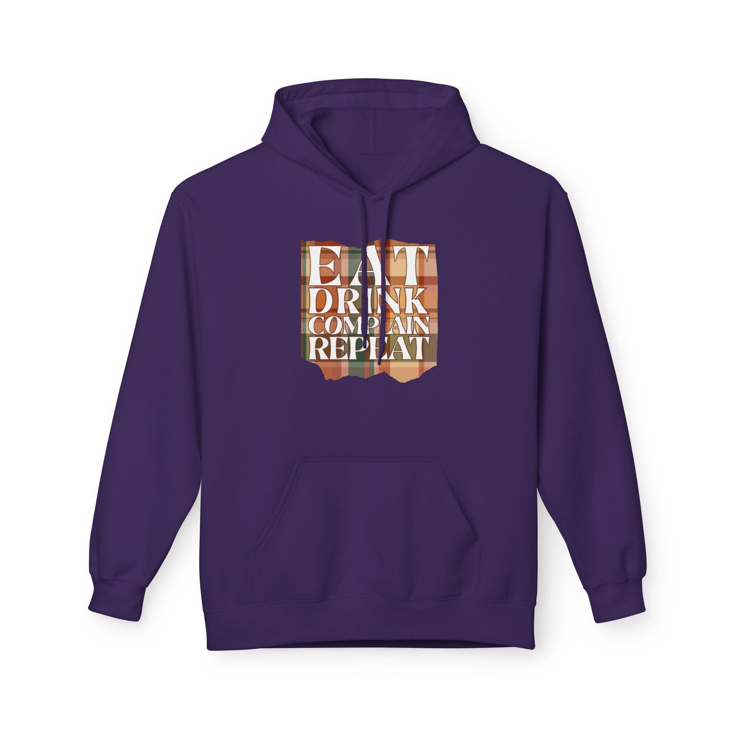 Eat Drink Complain Repeat Fleece Hoodie