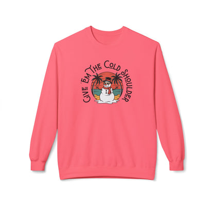 Cold Shoulder Crewneck Sweatshirt