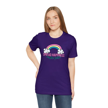 "Spread Happiness Make Porn" Unisex Short Sleeve Tee