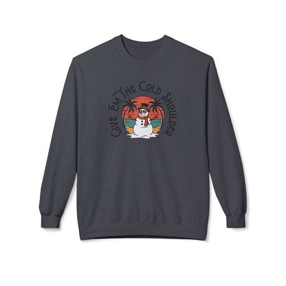Cold Shoulder Crewneck Sweatshirt