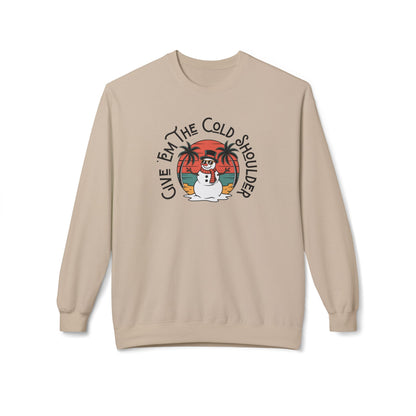 Cold Shoulder Crewneck Sweatshirt