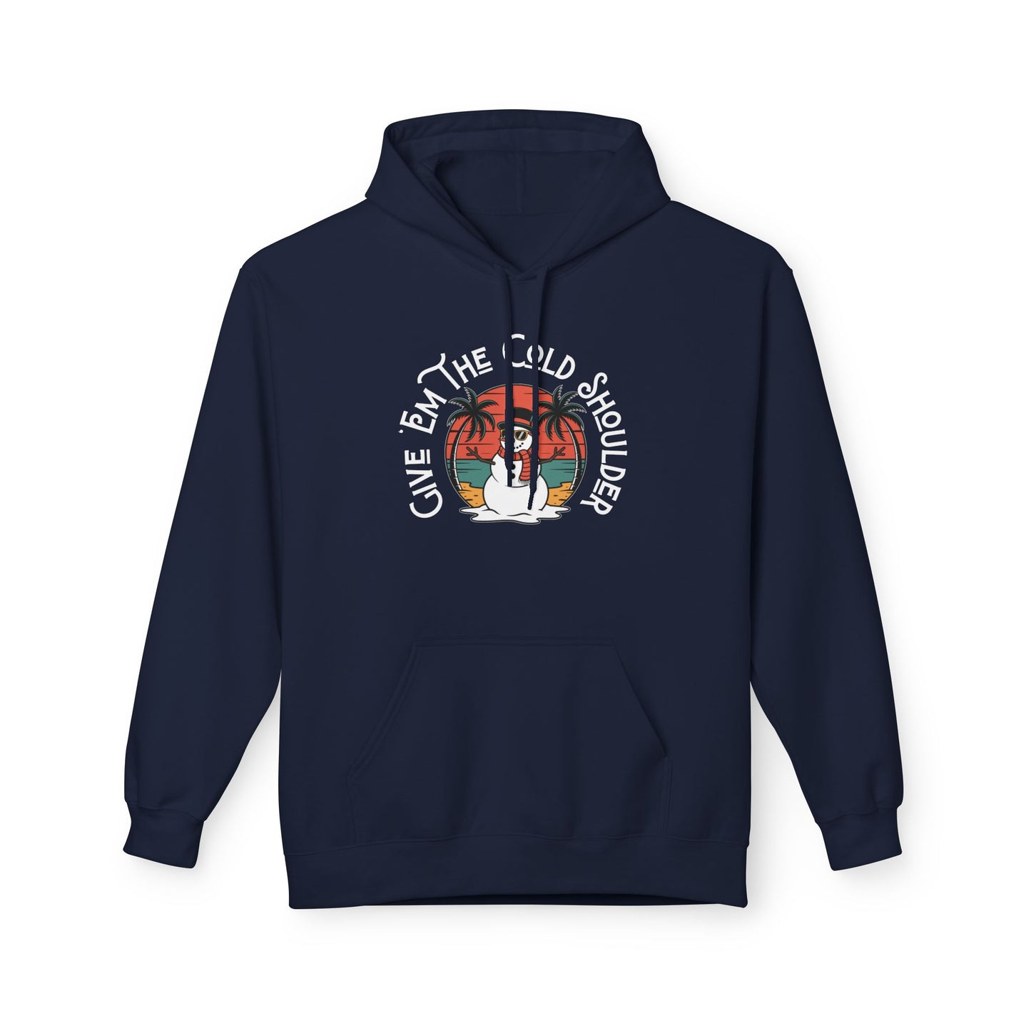 Cold Shoulder Fleece Hoodie
