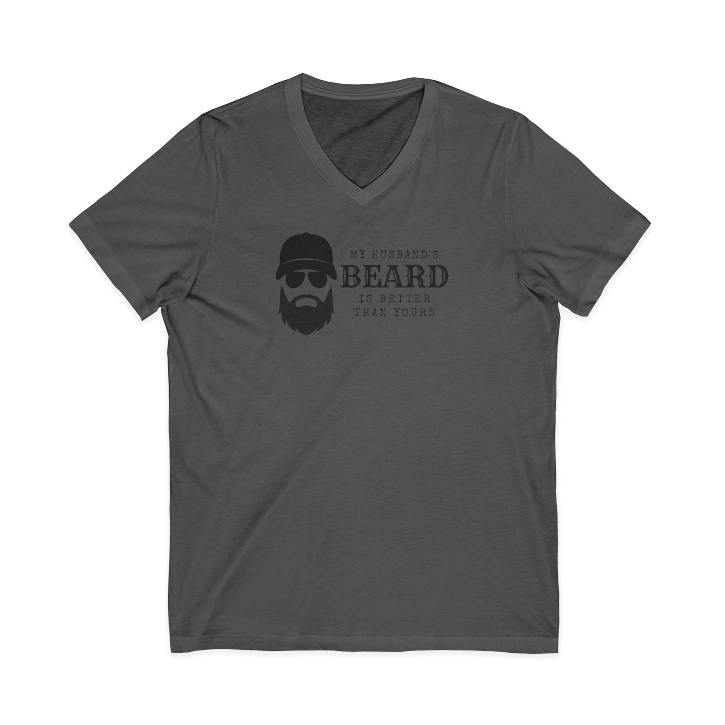 My Husband's Beard V-Neck T-Shirt