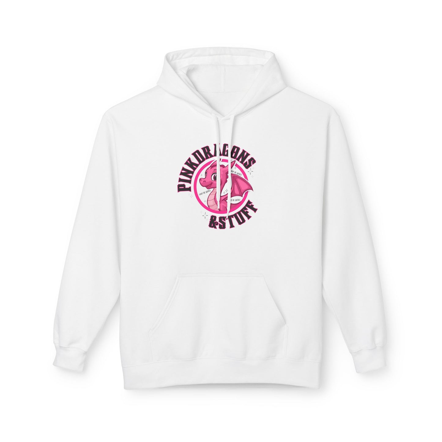 Pink Dragons & Stuff Fleece Hoodie