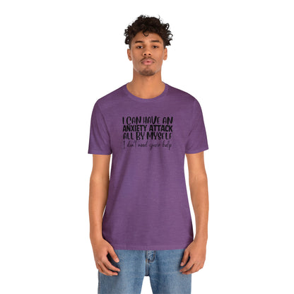 "Anxiety Attack" Unisex Short Sleeve Tee